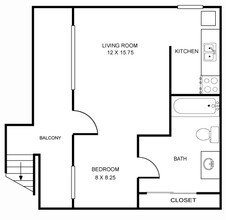 STUDIO UPSTAIRS floor plan